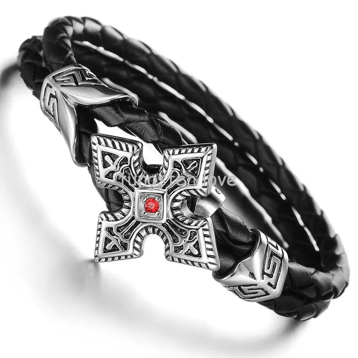 Mens Braided Leather Bracelet sparklingselections Bracelets Mens Braided Leather Bracelet sparklingselections Bracelets