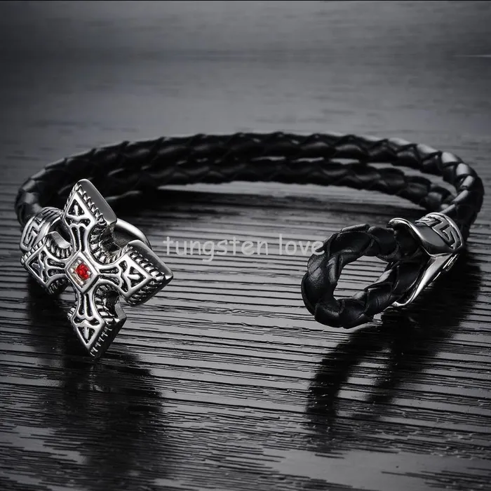 Mens Braided Leather Bracelet sparklingselections Bracelets Mens Braided Leather Bracelet sparklingselections Bracelets