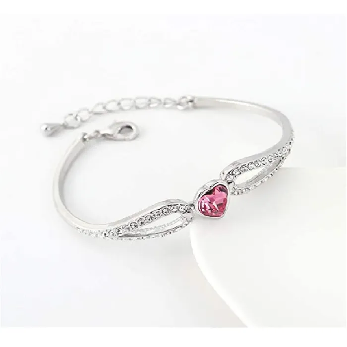 sparklingselections Bracelets Women Crystal Love bracelet Bangle