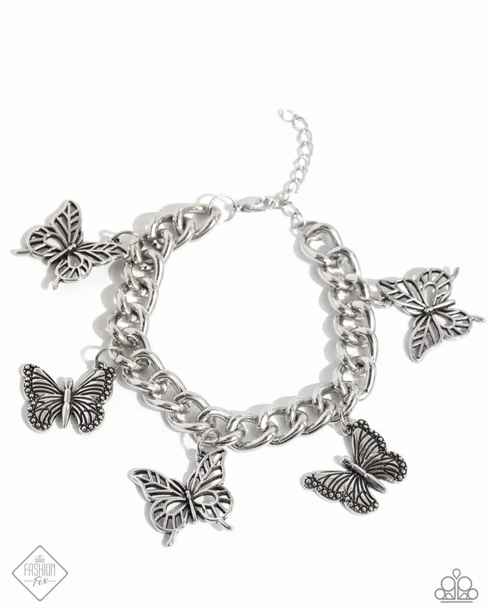 Aerial Ambience Silver Bracelet Jewelry by Bretta Paparazzi Accessories Bracelets
