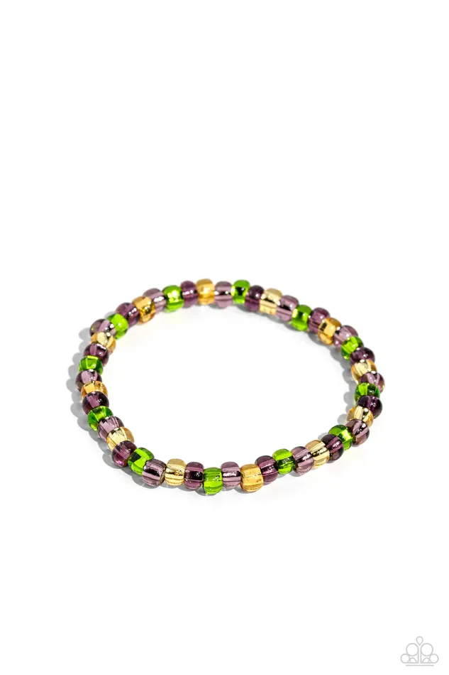 Bracelets GLASS is in Session Purple Bracelet Jewelry by Bretta Paparazzi Accessories