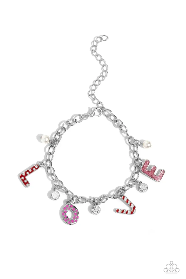 Bracelets Lovestruck Leisure Pink Bracelet Jewelry by Bretta Paparazzi Accessories