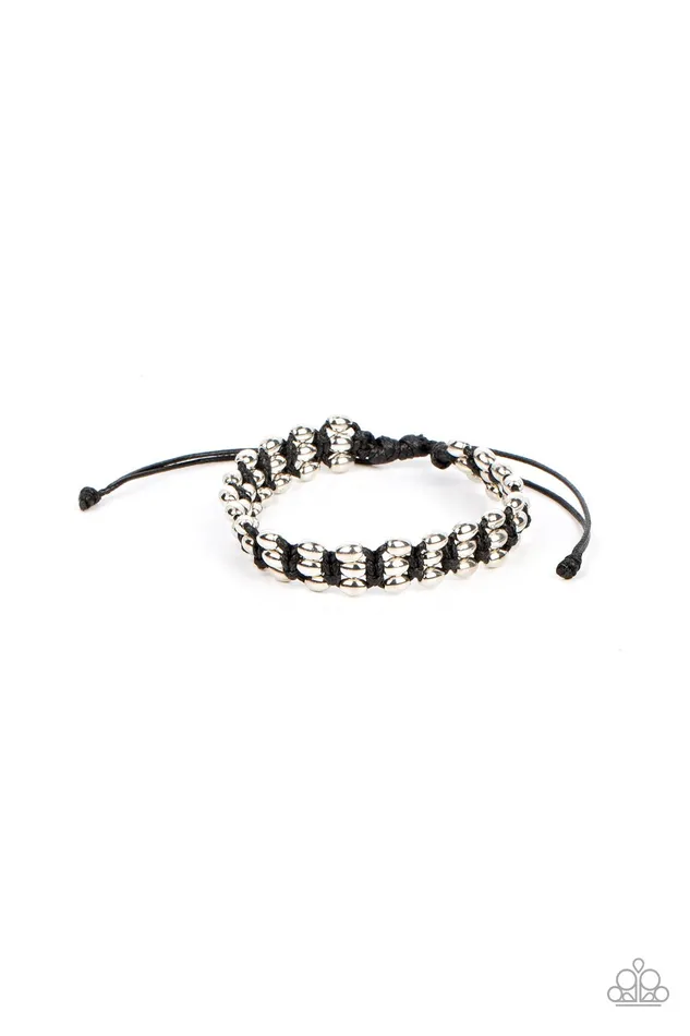 Bracelets Paparazzi Accessories A True BEADliever Black Urban Bracelet Jewelry by Bretta