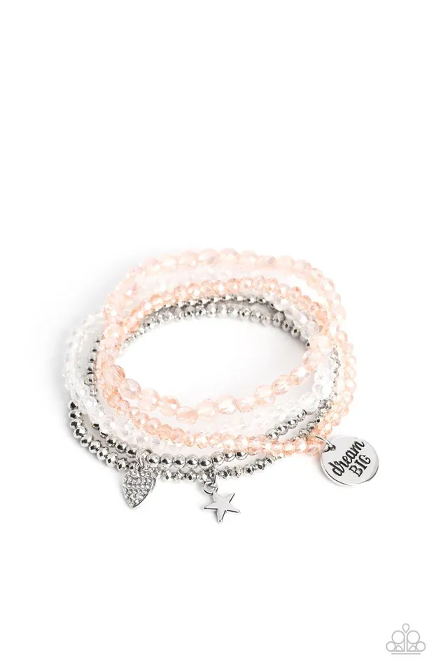 Bracelets Paparazzi Accessories Teenage DREAMER Orange Bracelet Jewelry by Bretta