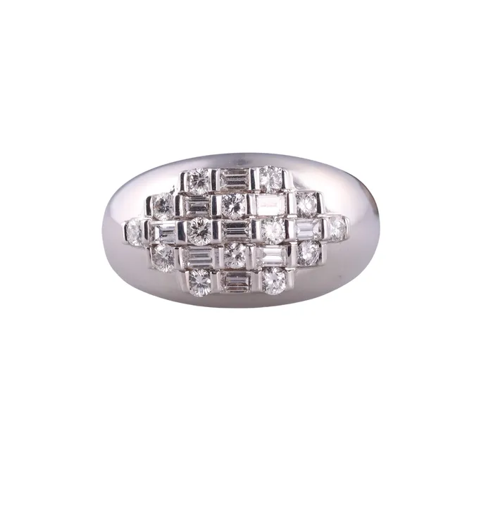 Damiani Rings Damiani 18k Gold Diamond Dome Ring