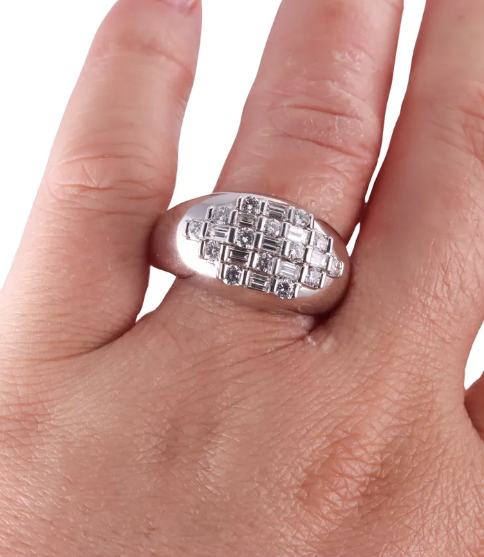 Damiani Rings Damiani 18k Gold Diamond Dome Ring