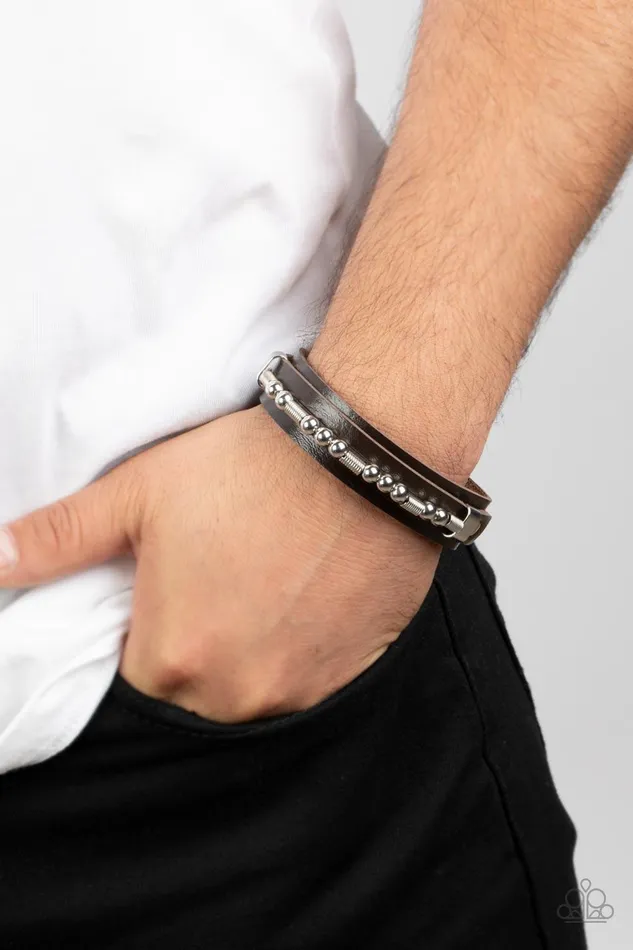 Easy on the Hardware Brown Urban Bracelet Jewelry by Bretta Paparazzi Accessories Bracelets Easy on the Hardware Brown Urban Bracelet Jewelry by Bretta Paparazzi Accessories Bracelets