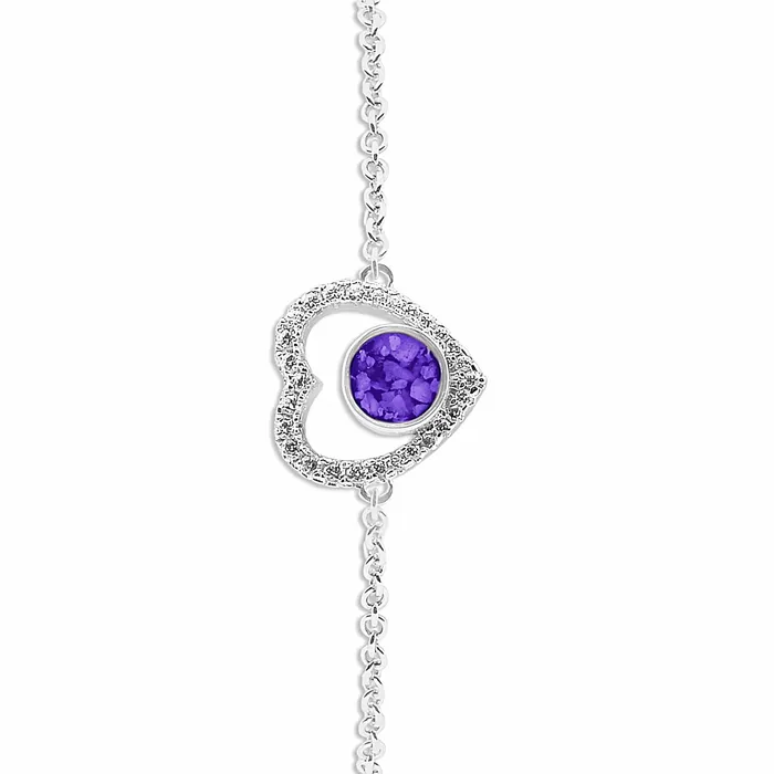 EverWith Bracelets EverWith Ladies Forever Memorial Ashes Bracelet with Fine Crystals