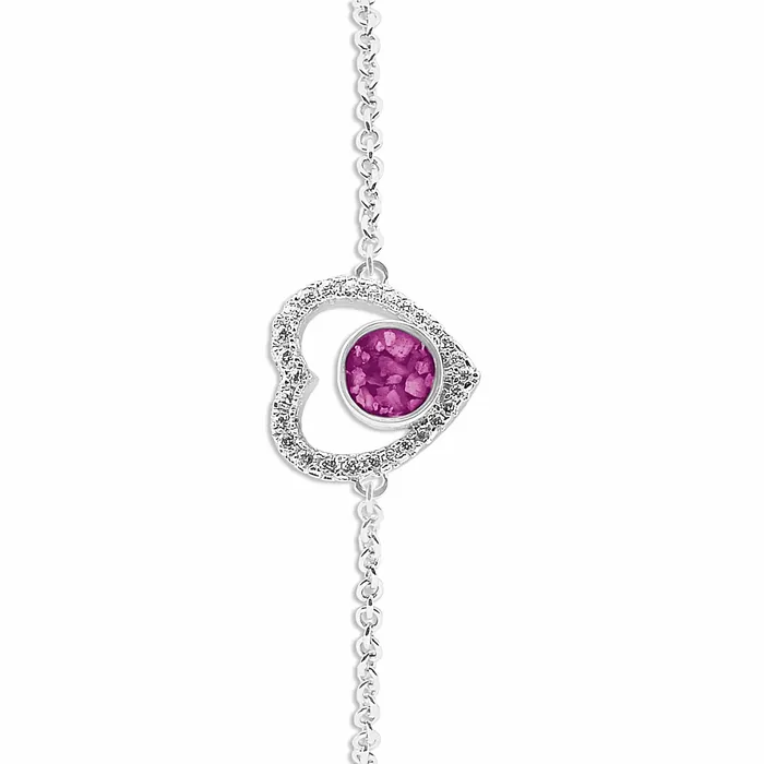 EverWith Bracelets EverWith Ladies Forever Memorial Ashes Bracelet with Fine Crystals