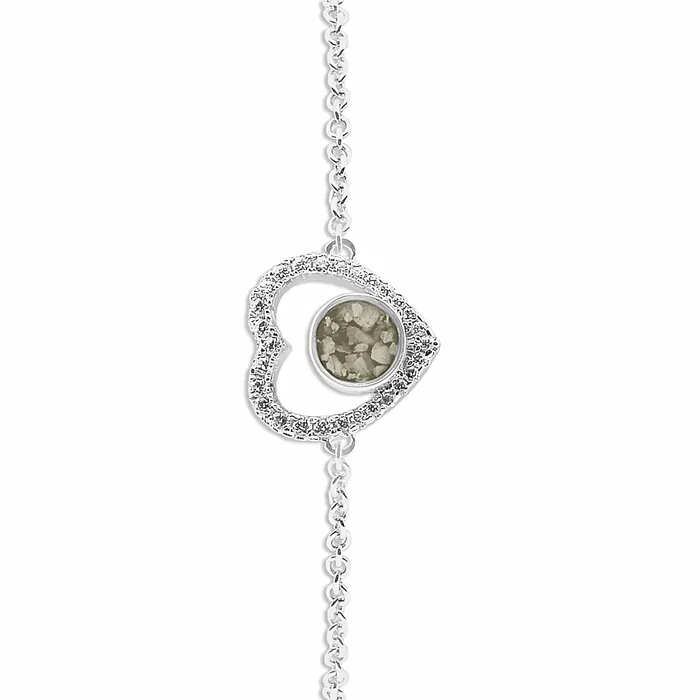 EverWith Bracelets EverWith Ladies Forever Memorial Ashes Bracelet with Fine Crystals