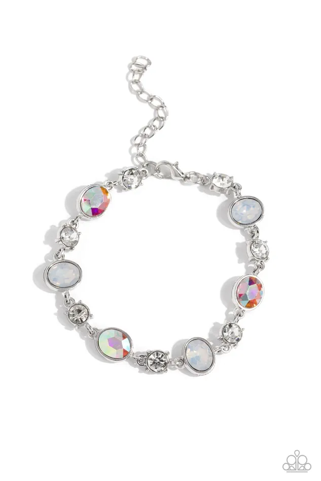 Paparazzi Accessories Bracelets Ethereal Empathy White Bracelet Jewelry by Bretta