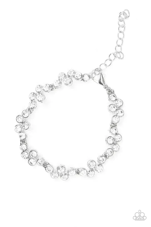 Paparazzi Accessories Bracelets Still GLOWING Strong White Bracelet Jewelry by Bretta