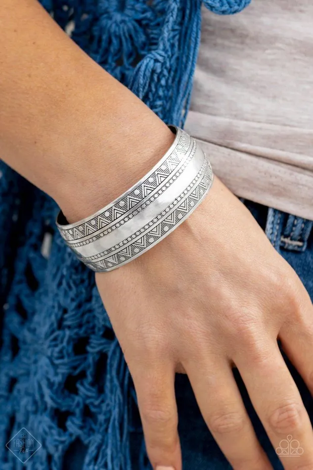 Paparazzi Accessories Desert Peak Silver Cuff Bracelet Jewelry by Bretta Bracelets Paparazzi Accessories Desert Peak Silver Cuff Bracelet Jewelry by Bretta Bracelets