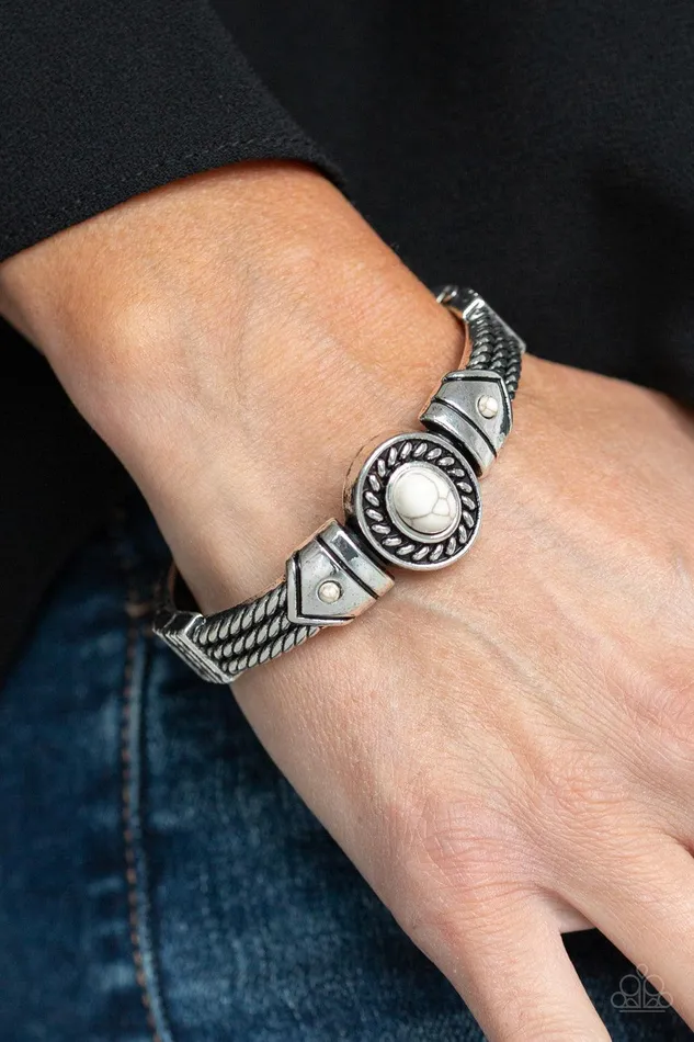 Paparazzi Accessories Tribal Soul White Bracelet Jewelry by Bretta Bracelets