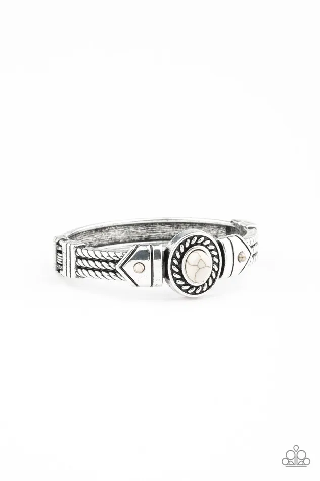 Paparazzi Accessories Tribal Soul White Bracelet Jewelry by Bretta Bracelets