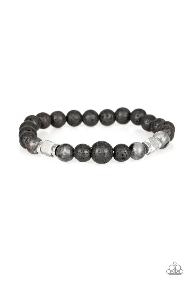 Strength Black Bracelet Jewelry by Bretta Paparazzi Accessories Bracelets