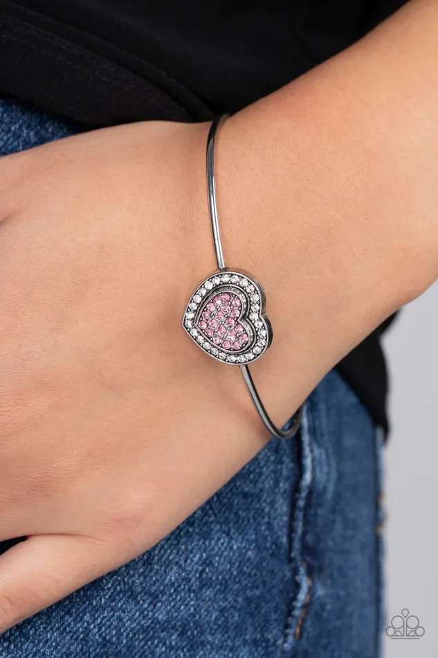 Stunning Soulmates Pink Heart Bracelet Jewelry by Bretta Paparazzi Accessories Bracelets Stunning Soulmates Pink Heart Bracelet Jewelry by Bretta Paparazzi Accessories Bracelets